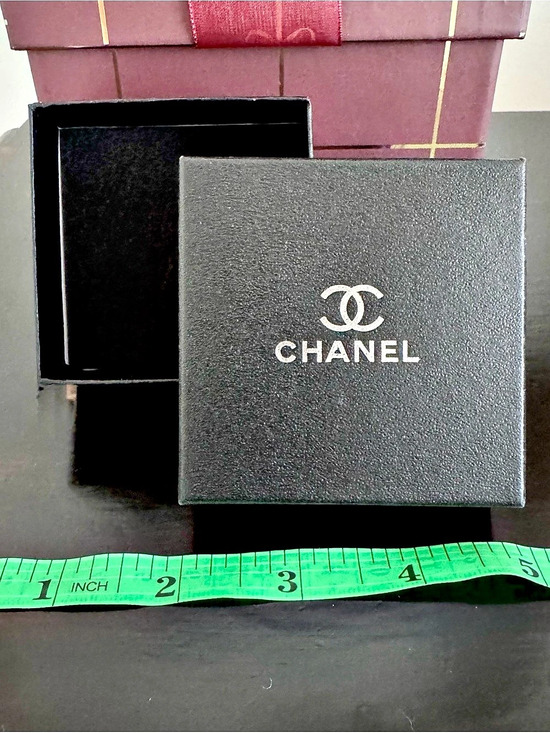 CHANEL Other - Authentic CHANEL Small Empty Jewelry Box 2.75x2.75 Ultra Suede Insert EUC